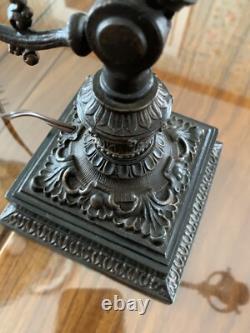 Pittsburg LBG Desk Lamp With Red Beaded Drape Lamp