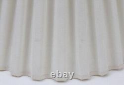 Pleated Fabric Large 21.5 x 16 Vintage 60's Empire Lamp Shade Pair Marbro Era