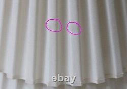 Pleated Fabric Large 21.5 x 16 Vintage 60's Empire Lamp Shade Pair Marbro Era