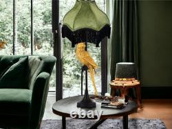 Premium Classic Victorian Style Bell Shape Scallop Large Velvet Lamp Shade with