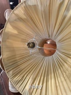 Queen 21Antique GOLD SATIN Vintage Boudoir Lampshade Ruffled AMAZING Art Deco