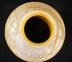 Quezal Style Gold Thread Aurene Lamp Shades, Hanging Hearts, Set of 3