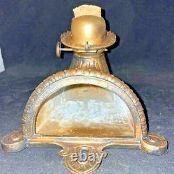 RARE Antique Angle Lamp Co. Classic Kerosene Wall Sconce