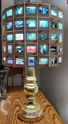 RARE One Of A Kind Vtg 35mm Slides Kodachrome Mid Century Americana lampshade