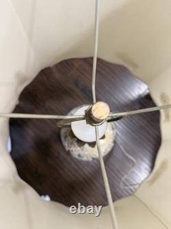 RARE Vintage Carl Falkenstein Lamp Hollywood Regency MCM Brass Marble +Shade