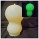 Rare Vintage Custard Vaseline Uranium Glass Ceiling Lamp Chandelier Shade