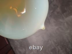 RARE Vintage Custard Vaseline Uranium Glass Ceiling Lamp Chandelier Shade