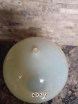 RARE Vintage Custard Vaseline Uranium Glass Ceiling Lamp Chandelier Shade