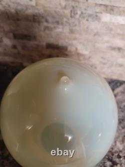 RARE Vintage Custard Vaseline Uranium Glass Ceiling Lamp Chandelier Shade