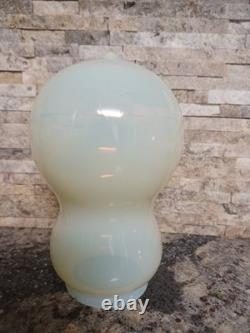 RARE Vintage Custard Vaseline Uranium Glass Ceiling Lamp Chandelier Shade