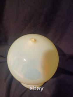 RARE Vintage Custard Vaseline Uranium Glass Ceiling Lamp Chandelier Shade