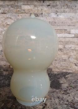 RARE Vintage Custard Vaseline Uranium Glass Ceiling Lamp Chandelier Shade