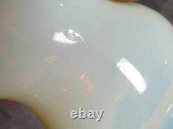 RARE Vintage Custard Vaseline Uranium Glass Ceiling Lamp Chandelier Shade