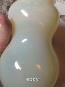 RARE Vintage Custard Vaseline Uranium Glass Ceiling Lamp Chandelier Shade