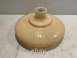 Rare Beautiful Original Antique Royal Craft Gold Glass Torchiere Lamp Shade 13