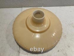 Rare Beautiful Original Antique Royal Craft Gold Glass Torchiere Lamp Shade 13