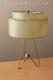 Rare! Mid Century Modern Atomic Tripod Lamp 50s Fiberglass Shade Vtg Light Retro