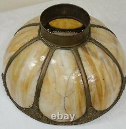 Rare Pressure Lantern Slag Glass Shade Knight Light Co, Chicago