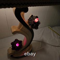 Rare Vintage 1950s Continental Art Lamp Mid Century Modern Fiberglass Shade