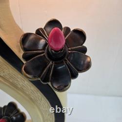 Rare Vintage 1950s Continental Art Lamp Mid Century Modern Fiberglass Shade