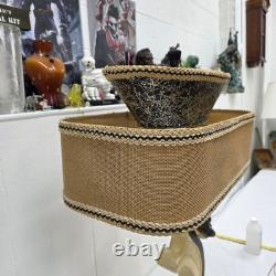 Rare Vintage 1950s Continental Art Lamp Mid Century Modern Fiberglass Shade