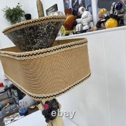 Rare Vintage 1950s Continental Art Lamp Mid Century Modern Fiberglass Shade