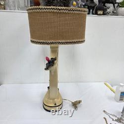 Rare Vintage 1950s Continental Art Lamp Mid Century Modern Fiberglass Shade