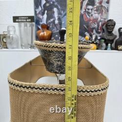 Rare Vintage 1950s Continental Art Lamp Mid Century Modern Fiberglass Shade