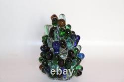 Rare Vintage Art Noveau Czech Glass Grape Cluster Fruit Lamp Shade