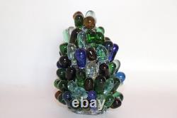 Rare Vintage Art Noveau Czech Glass Grape Cluster Fruit Lamp Shade