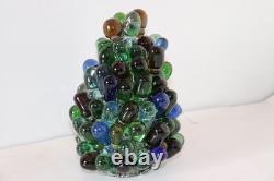 Rare Vintage Art Noveau Czech Glass Grape Cluster Fruit Lamp Shade