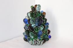 Rare Vintage Art Noveau Czech Glass Grape Cluster Fruit Lamp Shade