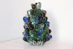 Rare Vintage Art Noveau Czech Glass Grape Cluster Fruit Lamp Shade