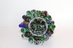 Rare Vintage Art Noveau Czech Glass Grape Cluster Fruit Lamp Shade