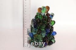 Rare Vintage Art Noveau Czech Glass Grape Cluster Fruit Lamp Shade