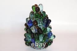 Rare Vintage Art Noveau Czech Glass Grape Cluster Fruit Lamp Shade