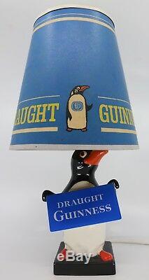 Rare Vintage Carlton Ware Guinness Penguin Lamp & Shade. Carltonware