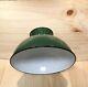 Rare Vintage Coleman No 334 Green And White Porcelain Lamp Shade