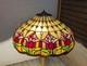 Read Desc Vintage Tiffany Style Jeweled Floral Stained Glass Lamp Shade B Flower