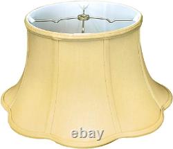 Royal Designs 6-Way Out Scallop Bell Basic Lamp Shade, Antique Gold, 13 X 19 X 1