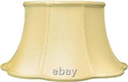 Royal Designs 6-Way Out Scallop Bell Basic Lamp Shade, Antique Gold, 13 X 19 X 1