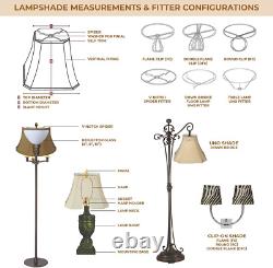 Royal Designs 6-Way Out Scallop Bell Basic Lamp Shade, Antique Gold, 13 X 19 X 1
