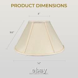 Royal Designs Empire Basic Lamp Shade, Beige, 5 X 14 X 9.5 (BS-706-14BG)