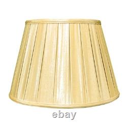 Royal Designs Empire English Pleat Basic Lamp Shade, Antique Gold, 11 x 18 x 12