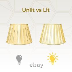 Royal Designs Empire English Pleat Basic Lamp Shade, Antique Gold, 11 x 18 x 12