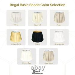 Royal Designs Empire English Pleat Basic Lamp Shade, Antique Gold, 11 x 18 x 12