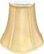 Royal Designs Flare Bottom Outside Corner Scallop Bell Lamp Shade, Antique Gold