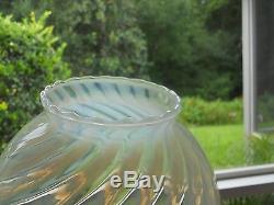 Set Of 6 Antique Vintage Opalescent Swirl Light Lamp Shades 3 Pair