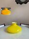 Scarce Vintage Yellow Tam O Shanter Cased Glass Lamp Shade 10 Fitter