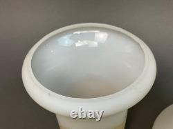 Set 5 Art Deco Lamp Shades Satin Glass Stenciled Embossed 1920's/ 30's 2.25 fit